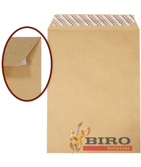 Plic ASIL B4 250x353 mm, Kraft 90 gr/m2, banda siliconica